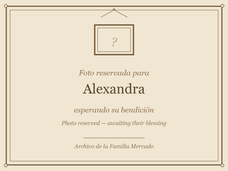 Reservado para Alexandra · Reserved