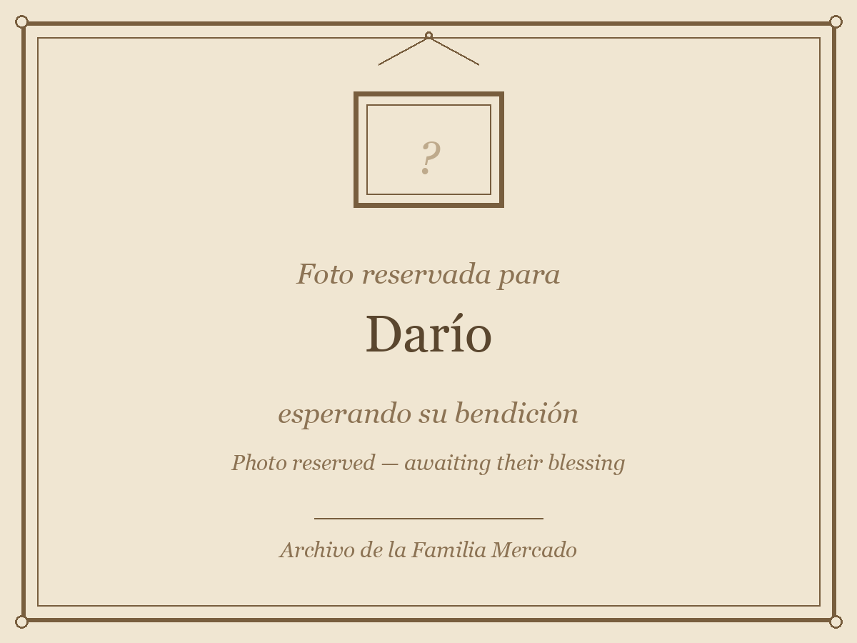 Foto reservada para Darío